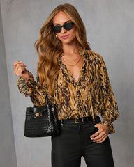 Vestine Print Button Down Top