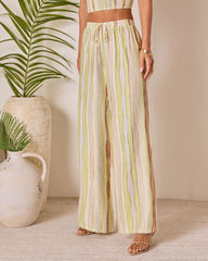 Meila Drawstring Wide Leg Pants