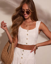 Tropical Chill Palm Tank Top