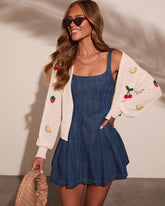 Freshly Squeezed Fruit Applique Sweater