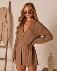 Citrus Chill Waist Tie Romper