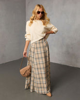 Foxcroft Plaid Maxi Skirt