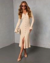 Robbyn Fit and Flare Knit Maxi Dress