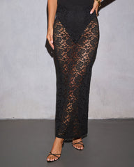 Sanya Lace Maxi Skirt