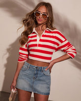 Amala Striped Collared Tee