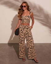 Carriena Abstract Print Pants
