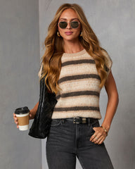 Sepia Breeze Striped Sweater