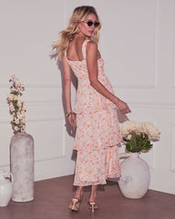 Rhea Tiered Floral Maxi Dress