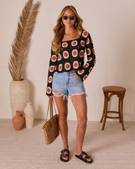 Catch The Breeze Abstract Crochet Top