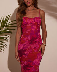 Shannon Mesh Floral Maxi Dress