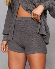 Serene High Rise Knit Shorts