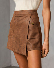 Beacon Hill Suede Mini Skort