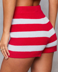 Galilea Striped Knit Shorts