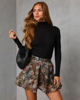 Kenlie Ribbed Turtleneck Top