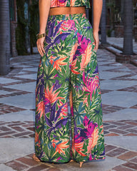 Francisca Tropical Wide Leg Pants