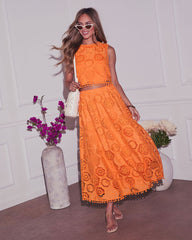 As You Are Embroidered Cropped Top