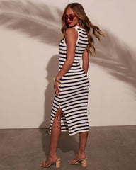 Americas Sweetheart Striped Maxi Dress
