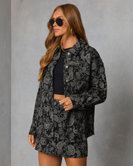 Wanderlune Printed Shirt Jacket