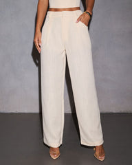 Sun Dazed Linen Straight Leg Trouser