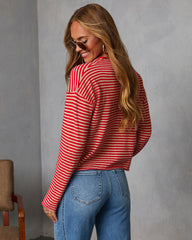 Madeley Contrast Striped Cardigan