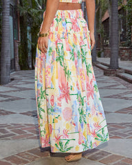 Island Muse Tropical Maxi Skirt