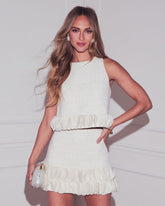 Moonbeam Tweed Mini Skirt