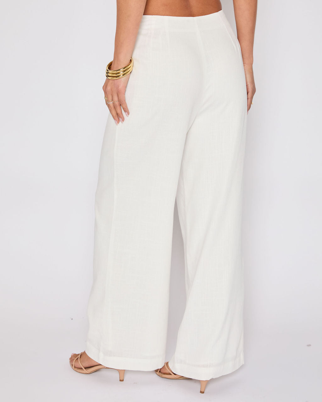 Brunch Ready Linen Blend High Rise Pants