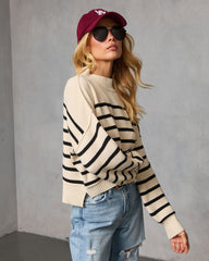 Griselle Contrast Striped Sweater