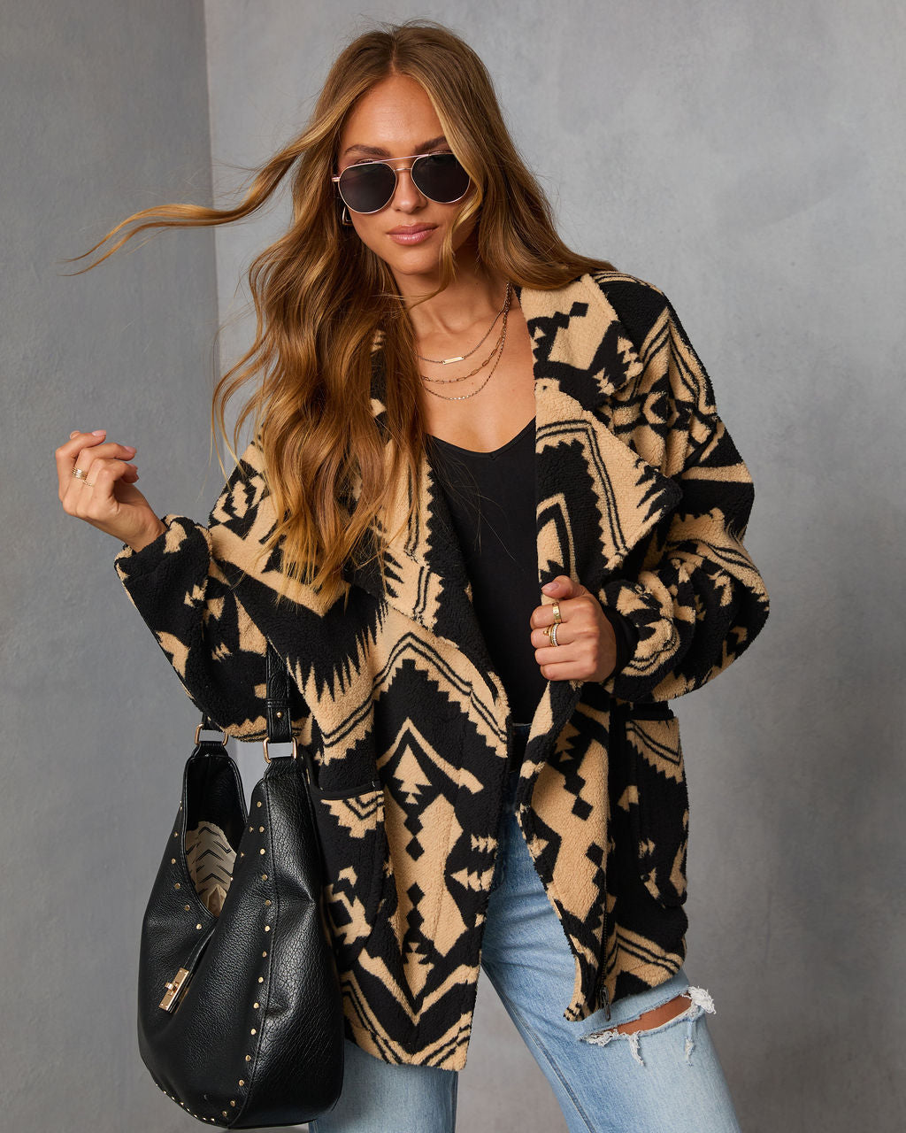 Marner Aztec Sherpa Moto Jacket