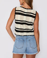 Meghan Knit Sleeveless Sweater
