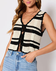 Meghan Knit Sleeveless Sweater
