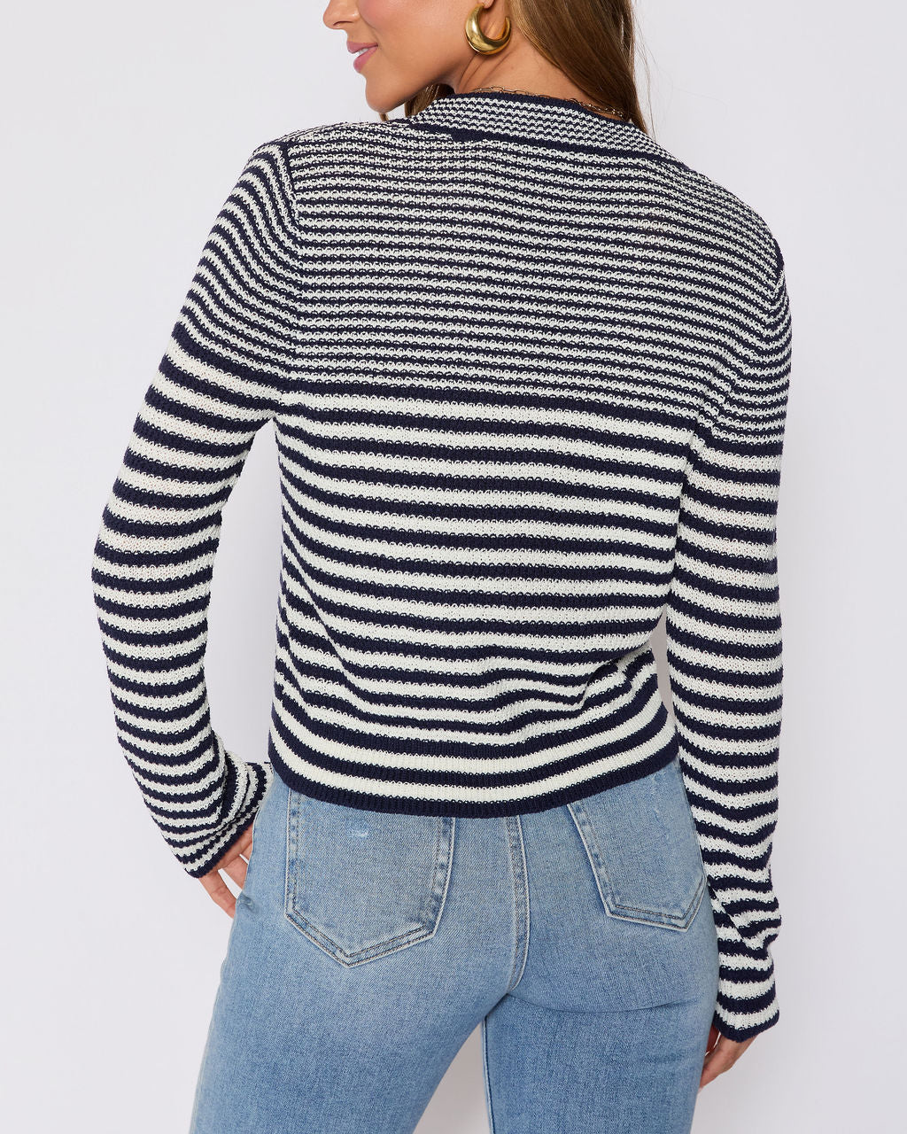 Cape Cod Striped Cardigan