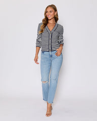 Cape Cod Striped Cardigan