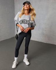 Homebody Chic Graphic Sweatshirt