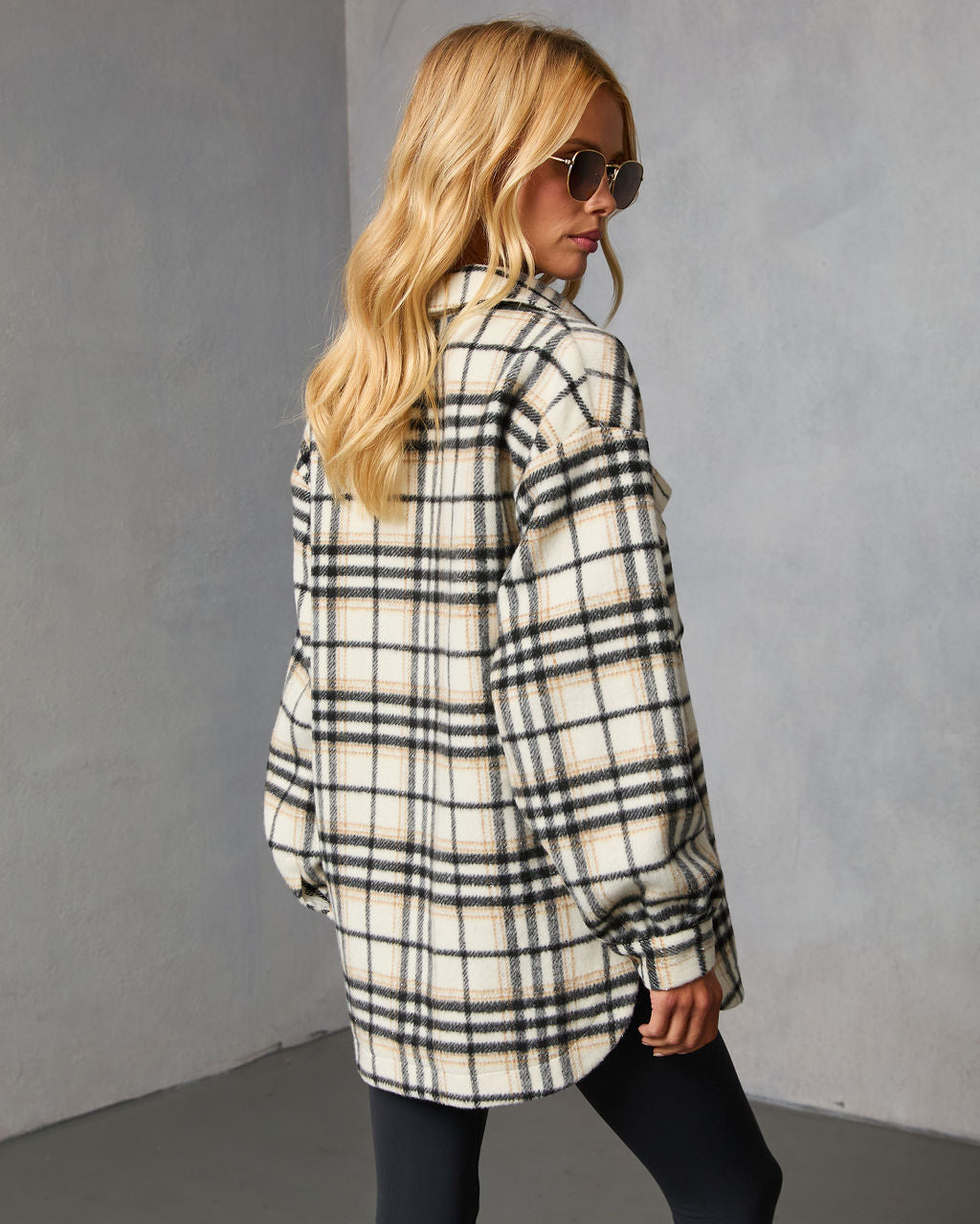Cabin Cutie Plaid Shirt Jacket