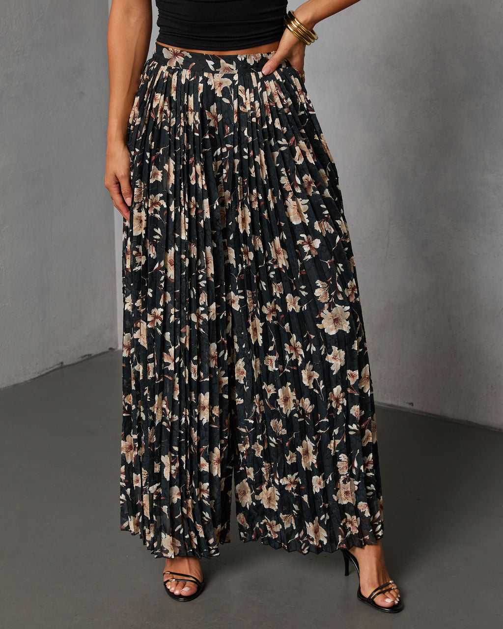 Whimsy Dust Printed Pleated Pants