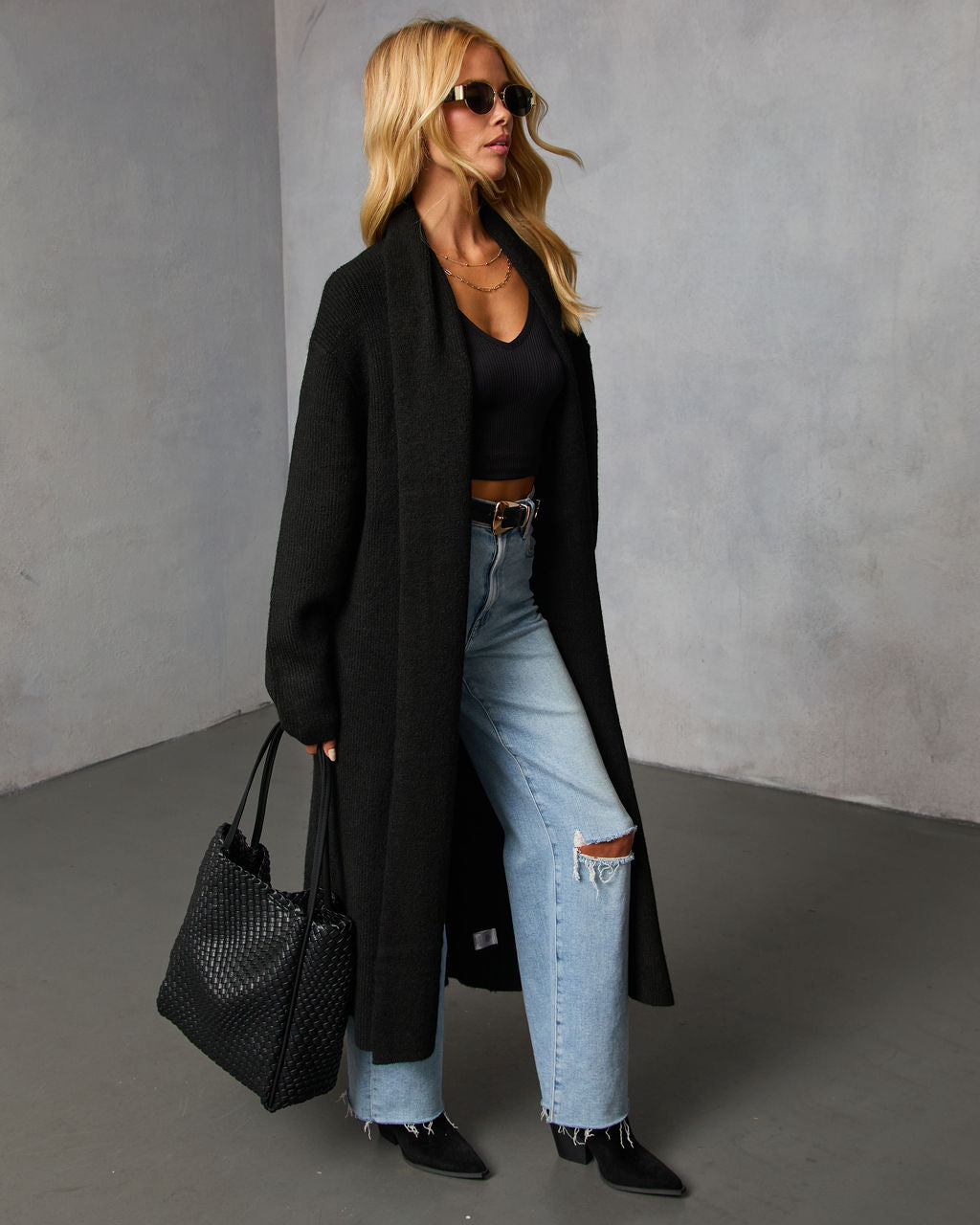 Lana Pocketed Duster Cardigan