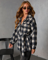 Tawny Grace Plaid Shirt Jacket