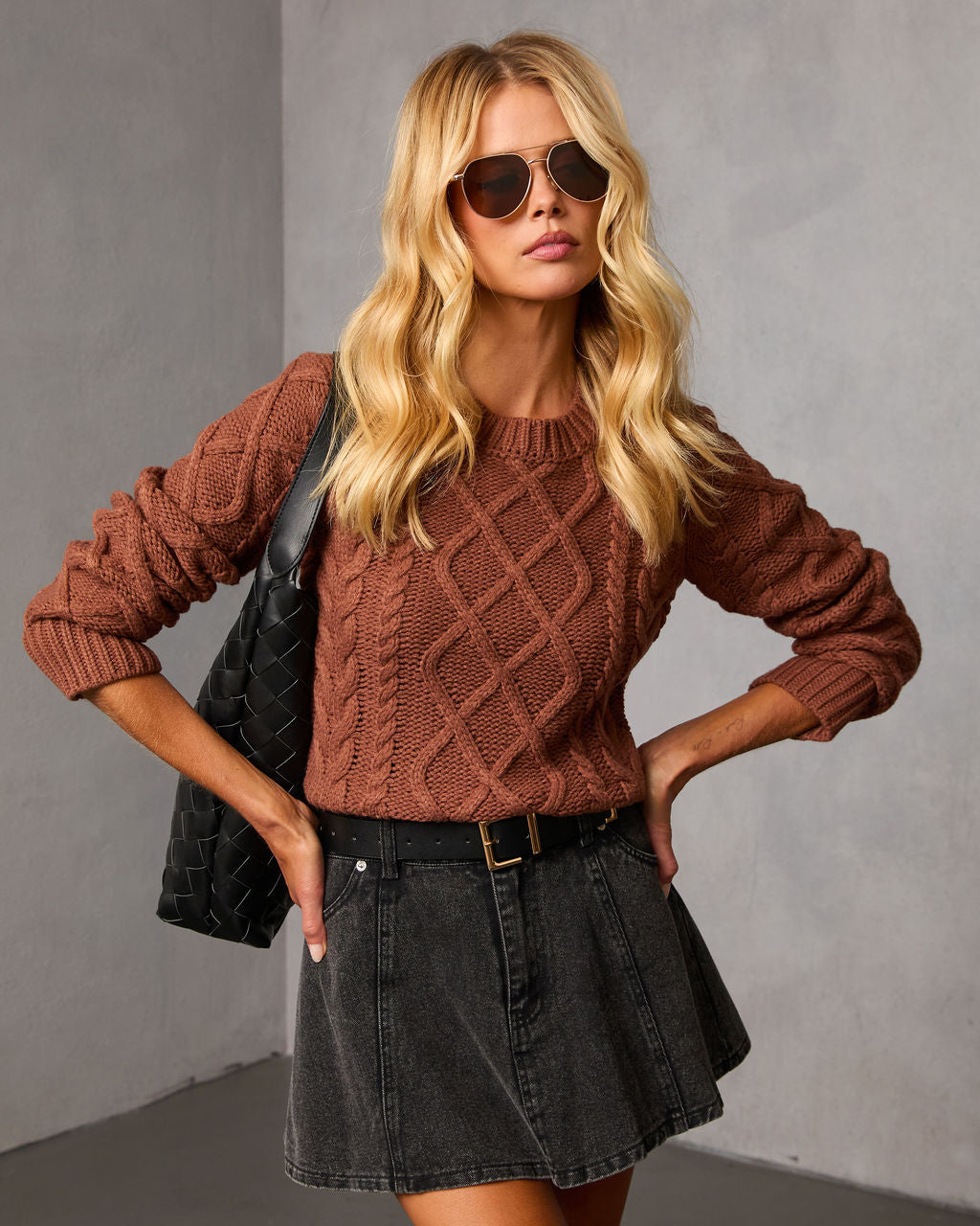 Claudete Cable Knit Sweater