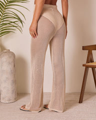 Solessa Lurex Crochet Cover Up Pants