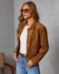 Bronzed Echo Suede Jacket