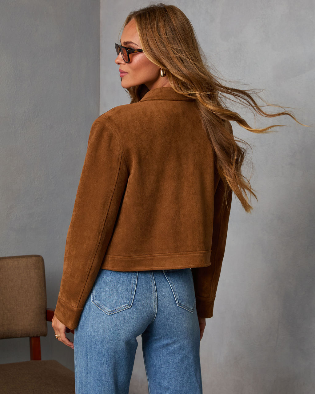 Bronzed Echo Suede Jacket