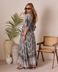 Portelle Printed Tunic Maxi Dress