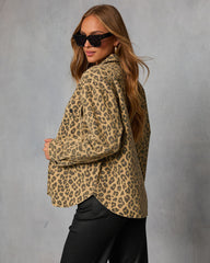 Soft Claw Printed Shirt Jacket