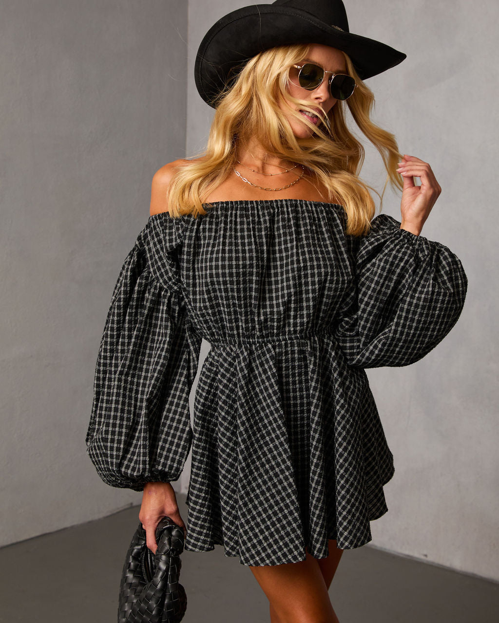 Antara Plaid Mini Dress