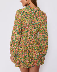 Fiona Floral Button Down Mini Dress