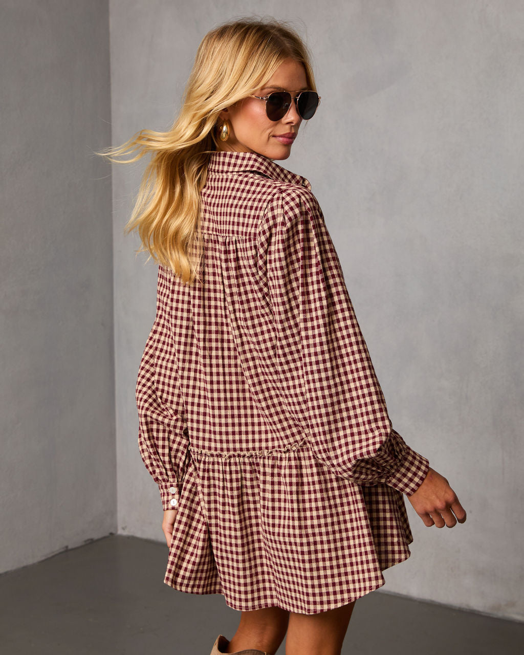 Tawnya Gingham Mini Dress
