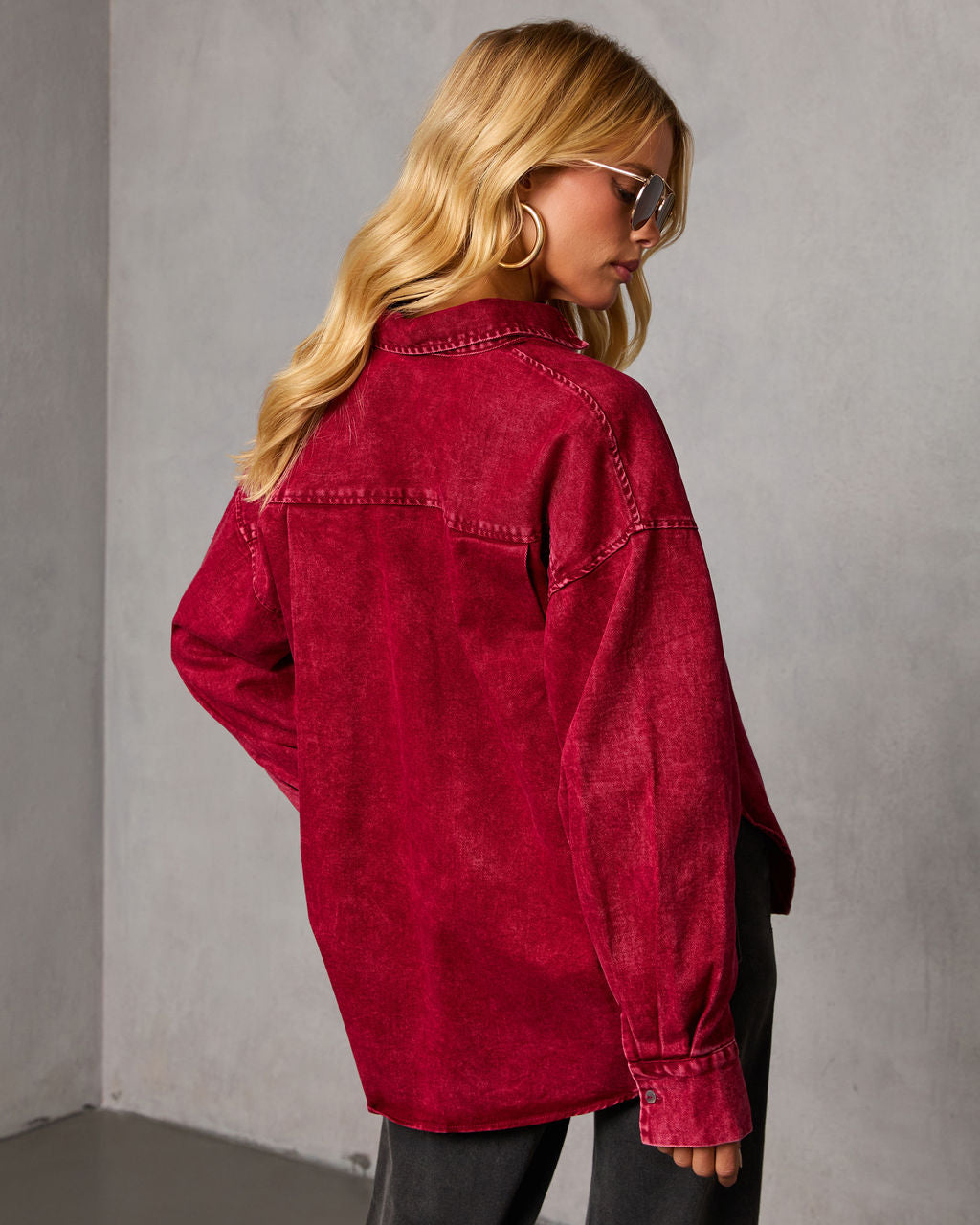 Wild Maple Denim Button Down Shirt