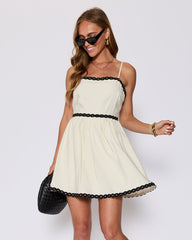 Selena Contrast Trim Mini Dress