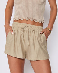 Ellory Pocketed Linen Shorts